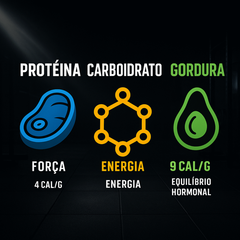 Macronutrientes: Proteína, Carboidrato e Gordura — Como Eles Constroem Músculo, Emagrecem e Sustentam seu Desempenho no Treino